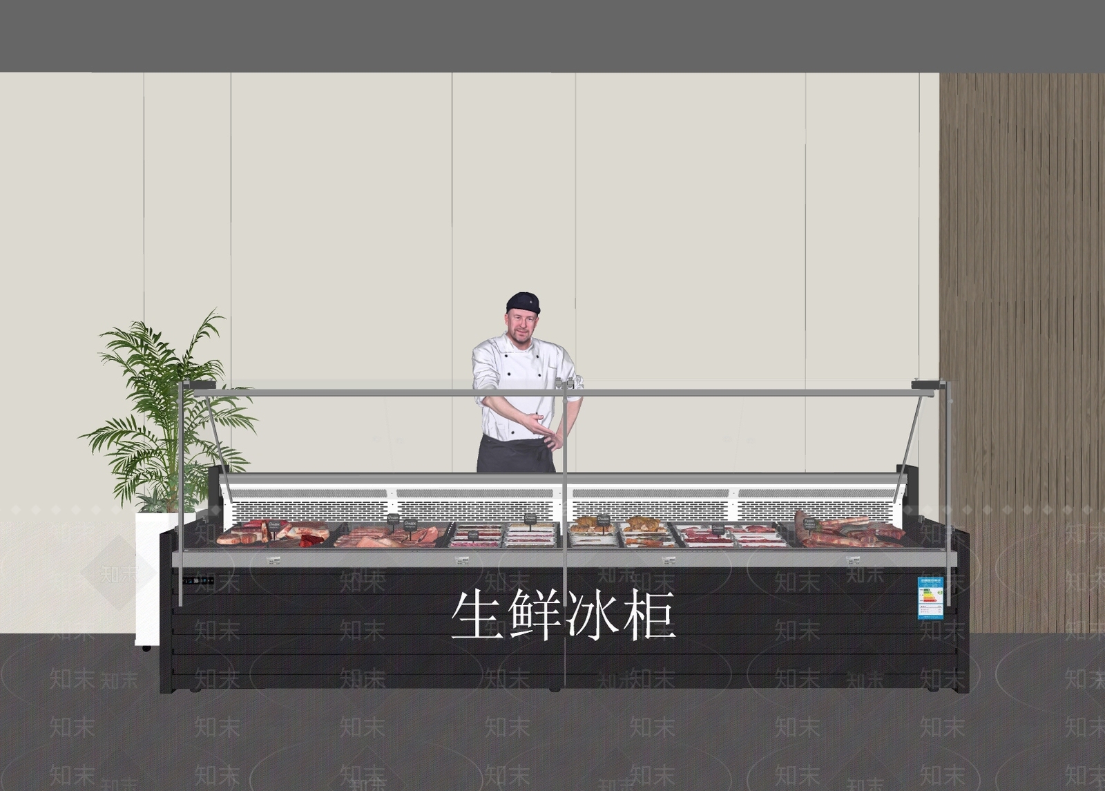 冰柜SU模型下载【ID:1188381823】