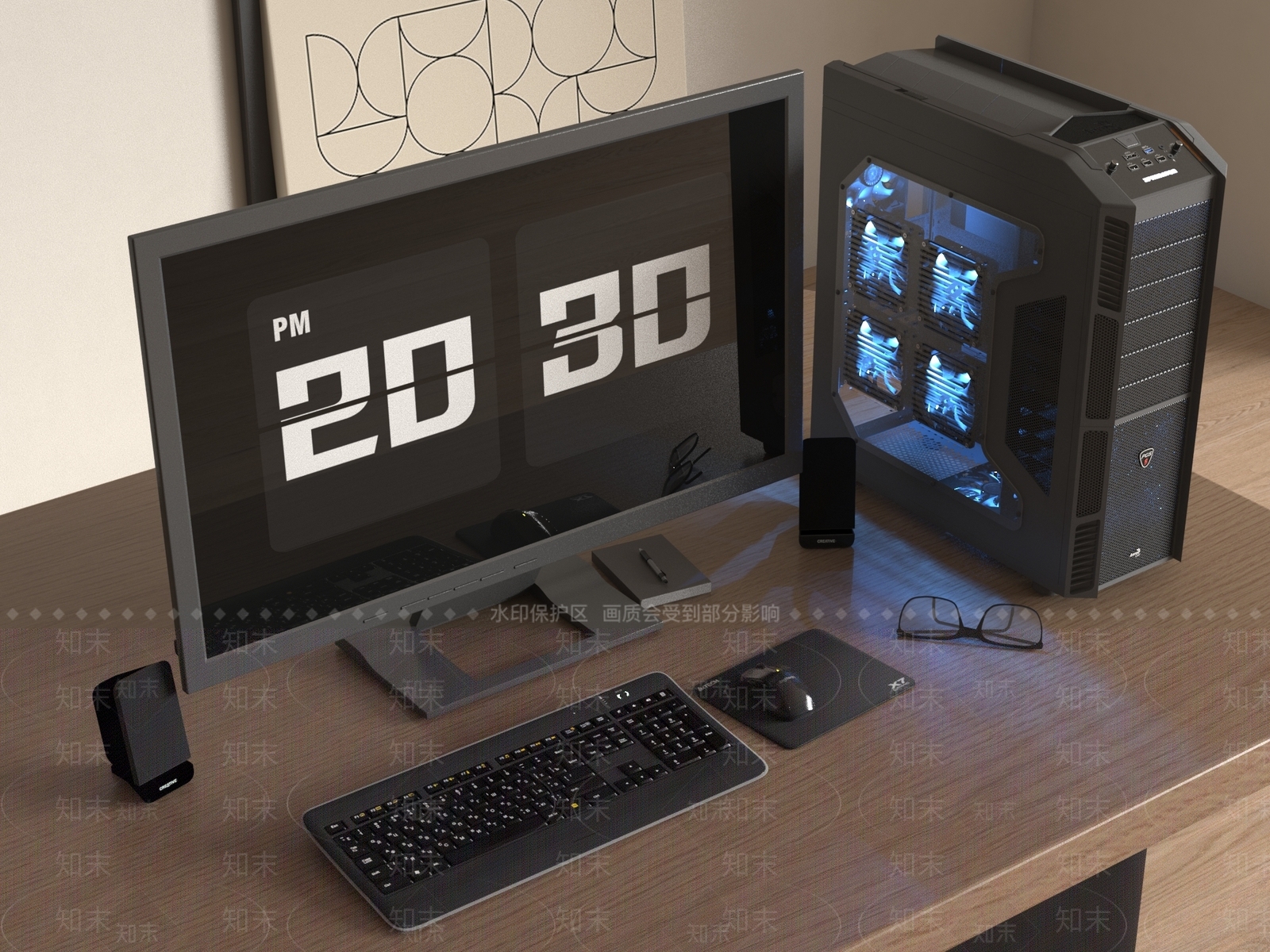 电脑3D模型下载【ID:1188385914】