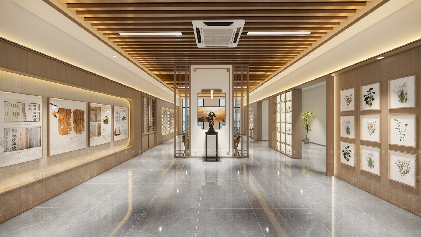 新中式茶叶店SU模型下载【ID:1222286335】