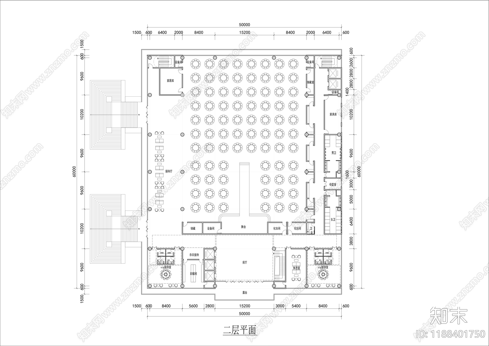 现代酒店建筑施工图下载【ID:1188401750】