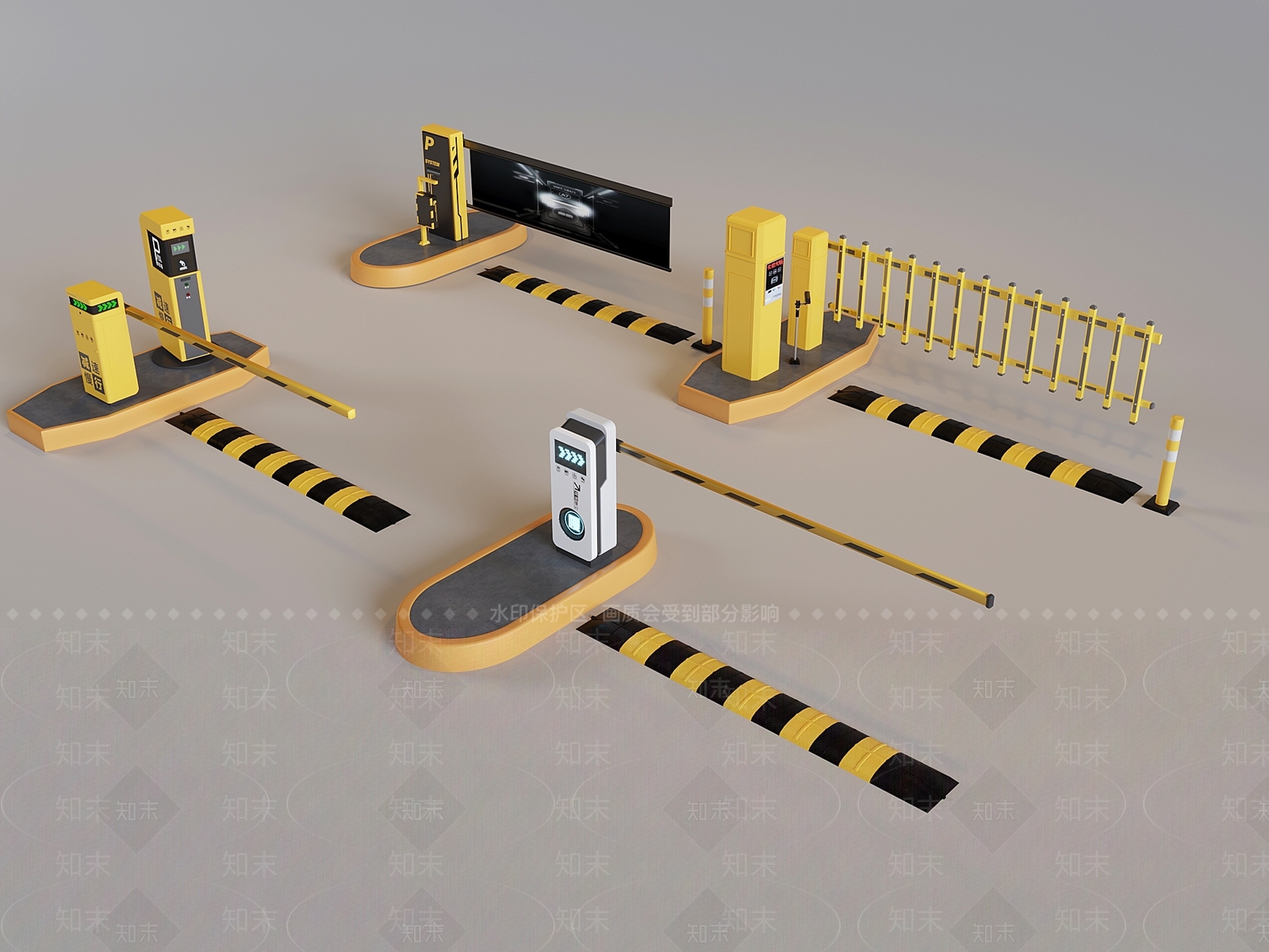 安全设施3D模型下载【ID:1188404640】