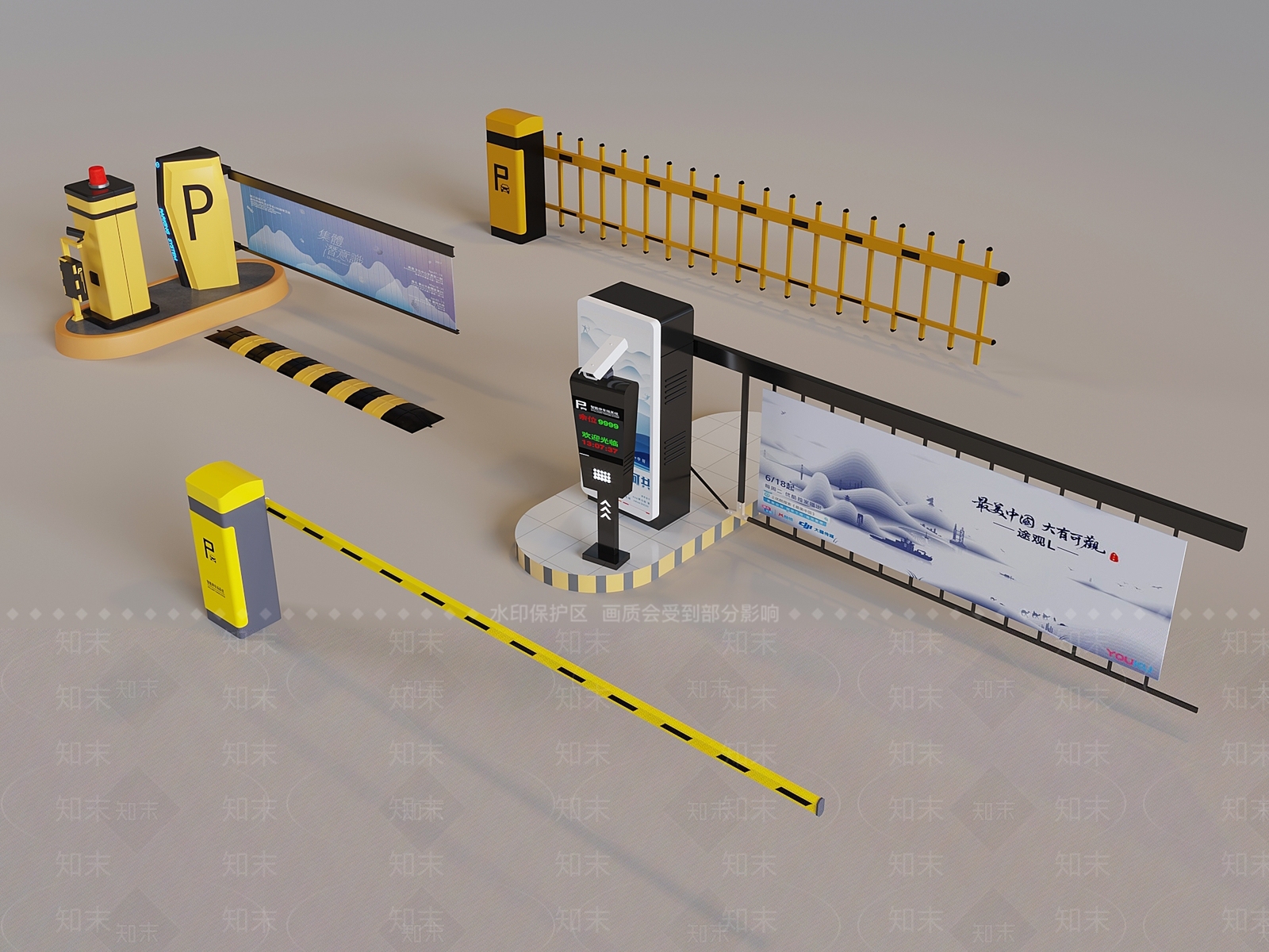 安全设施3D模型下载【ID:1188407752】