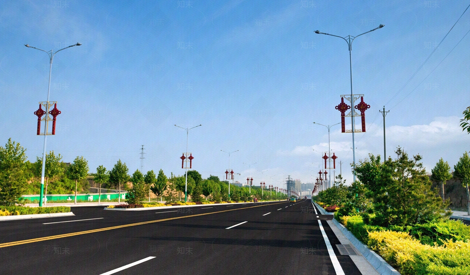 现代街道外景贴图下载【ID:1188409460】