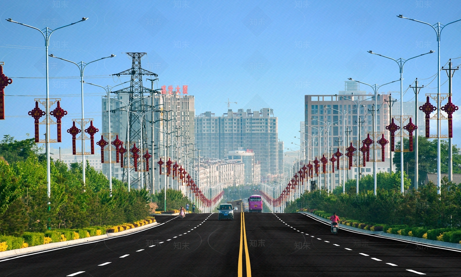 现代街道外景贴图下载【ID:1188409454】