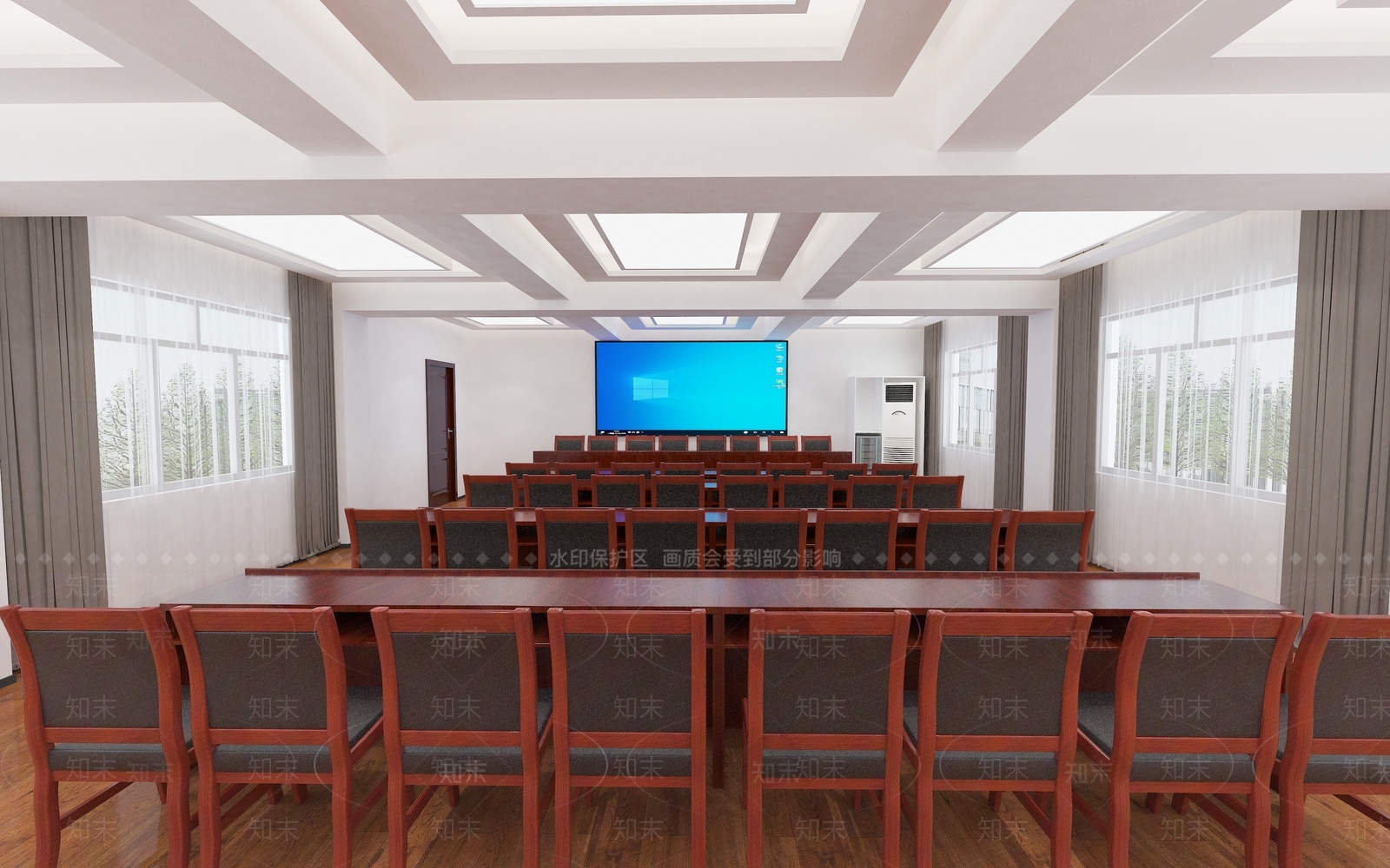 现代会议室3D模型下载【ID:1188409321】
