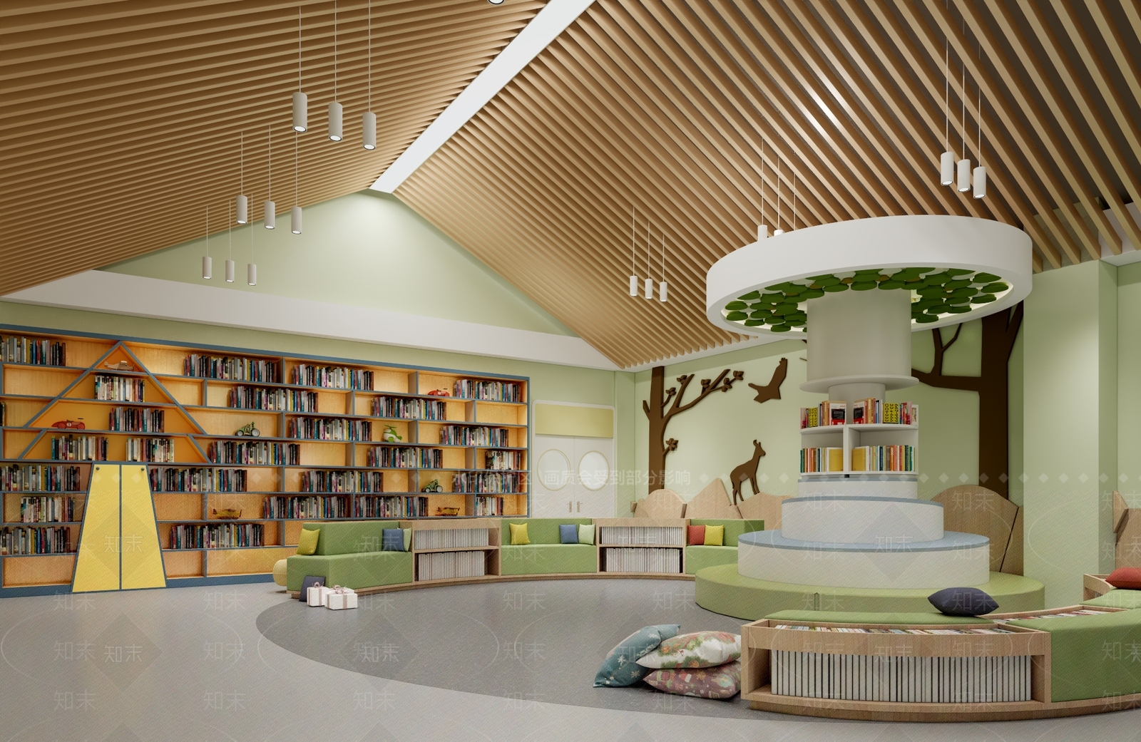 现代幼儿园3D模型下载【ID:1188411709】
