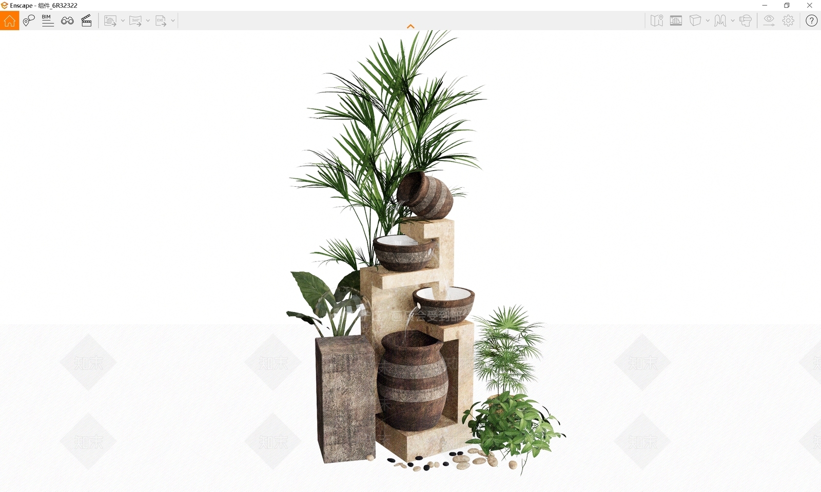 植物组合SU模型下载【ID:1188413465】
