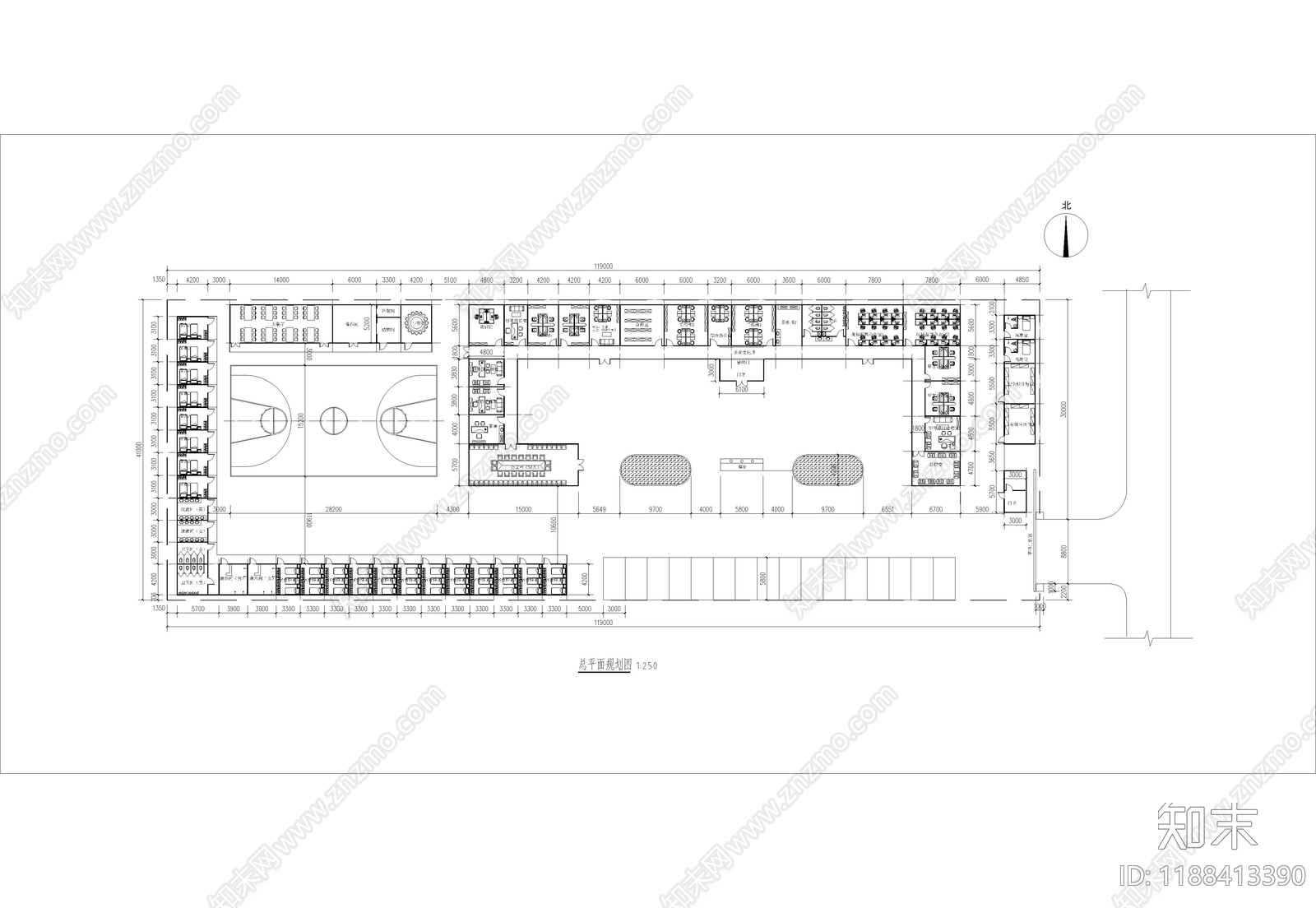 建筑平面图施工图下载【ID:1188413390】