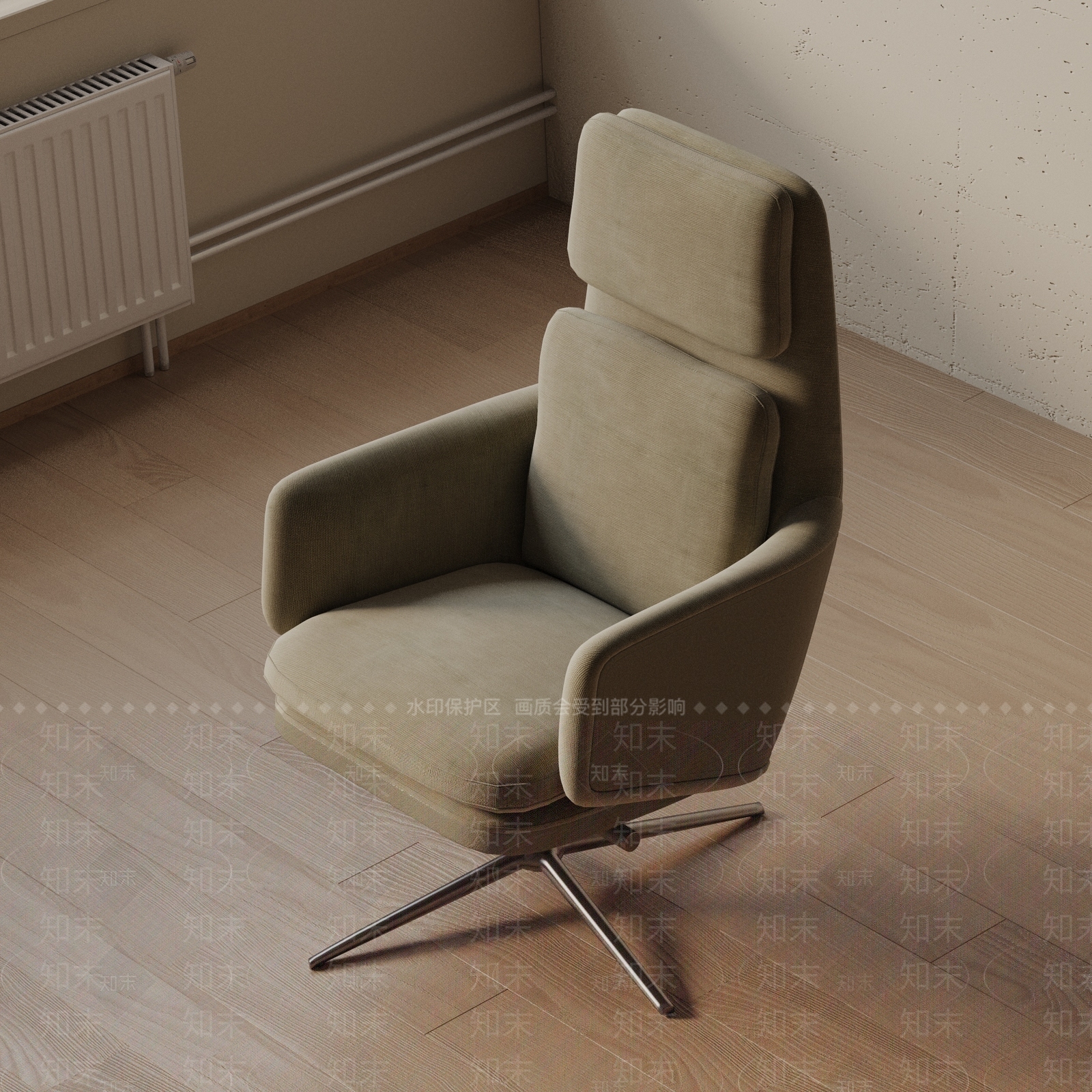 现代办公椅3D模型下载【ID:1188415184】