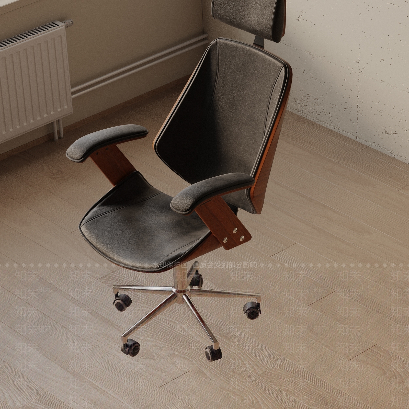现代办公椅3D模型下载【ID:1188416462】