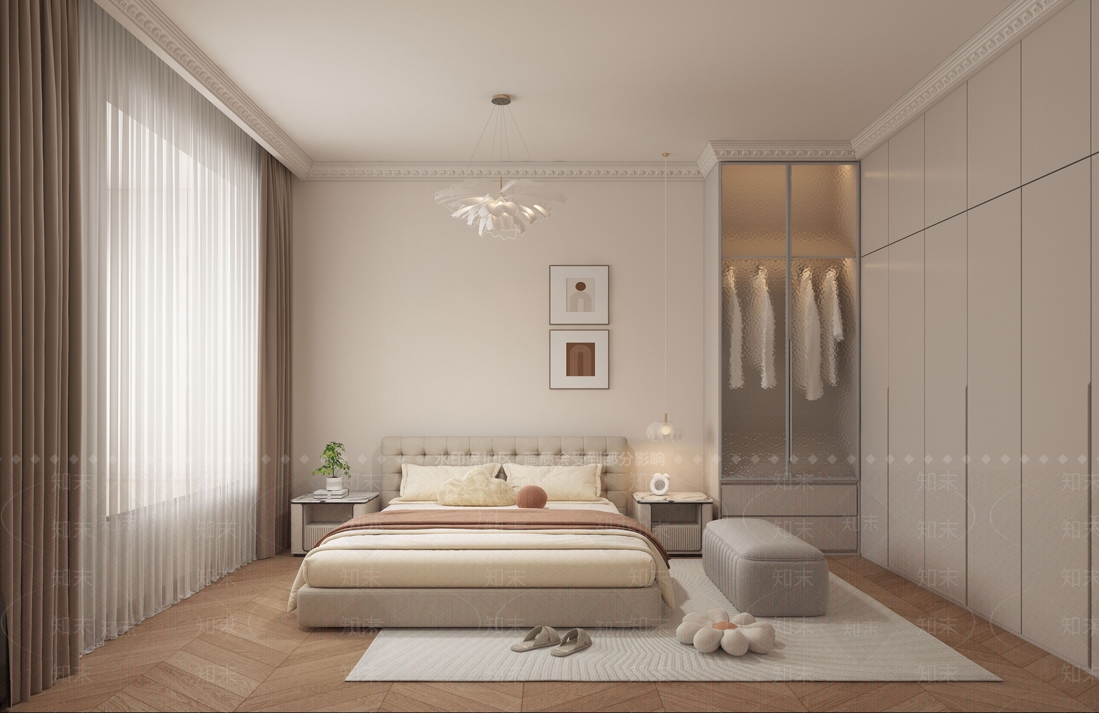 现代家居卧室3D模型下载【ID:1188417813】
