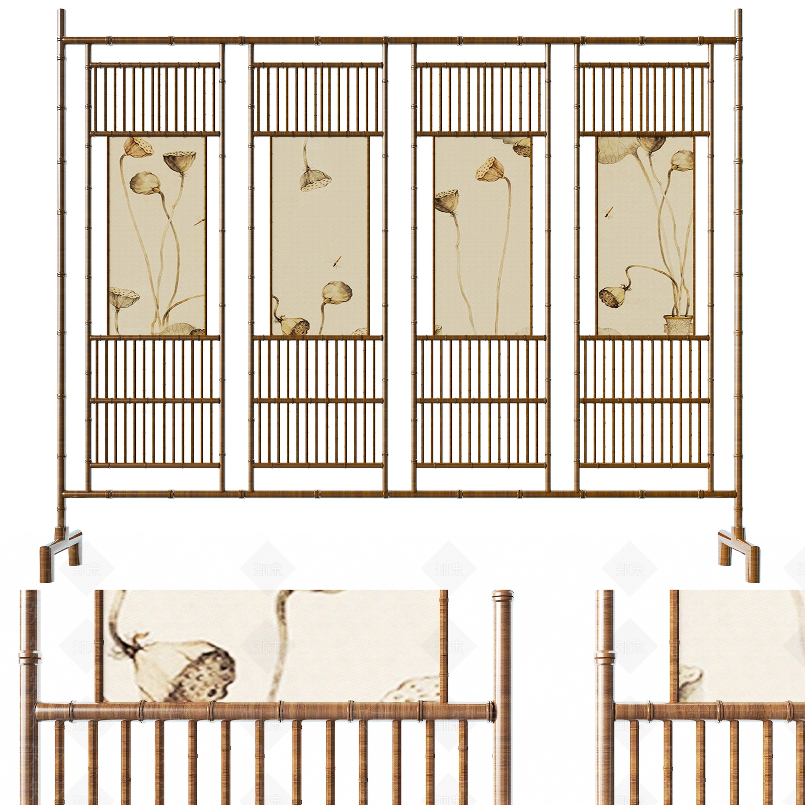 中式屏风SU模型下载【ID:1188419728】