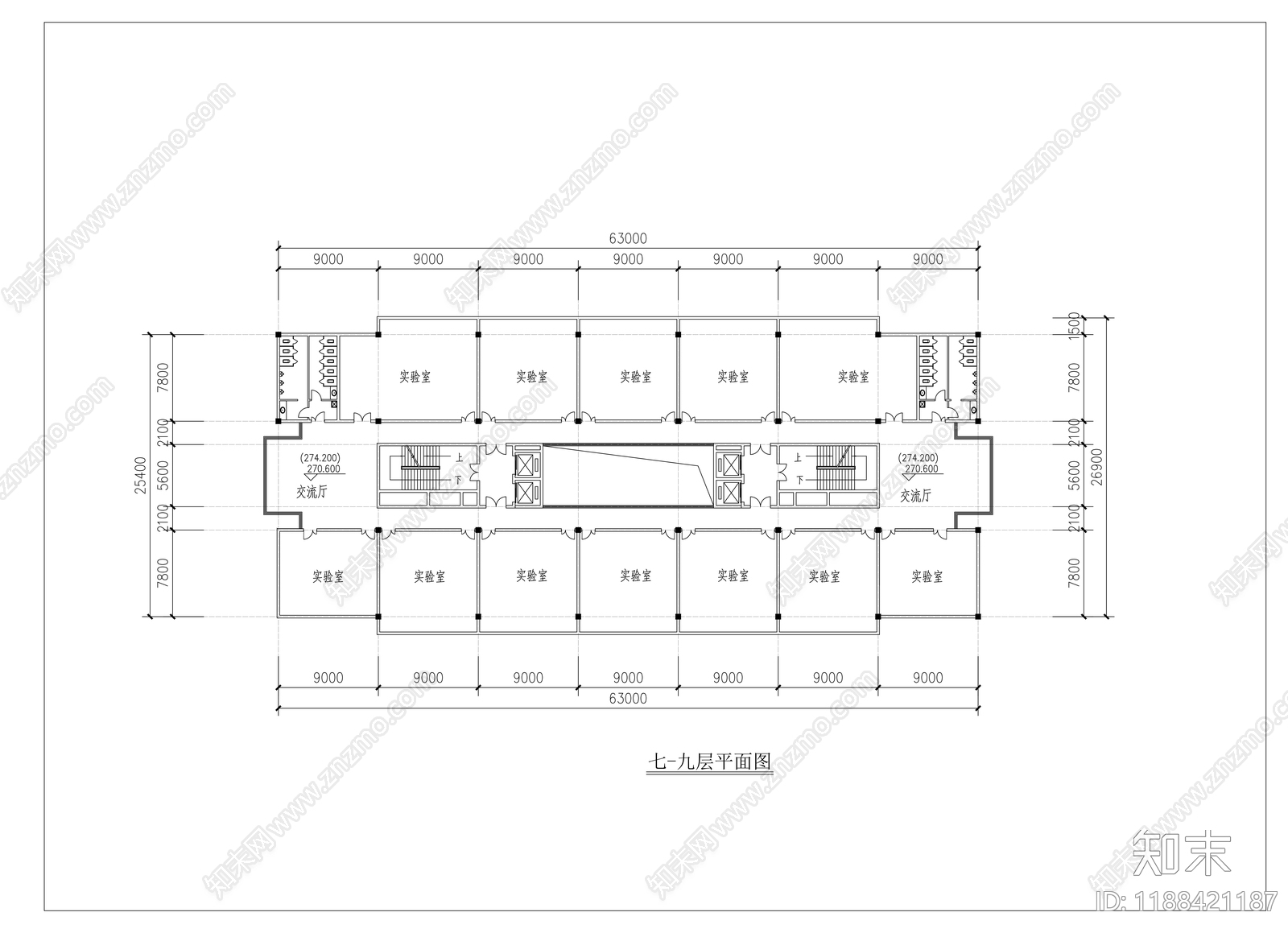 现代学校建筑cad施工图下载【ID:1188421187】