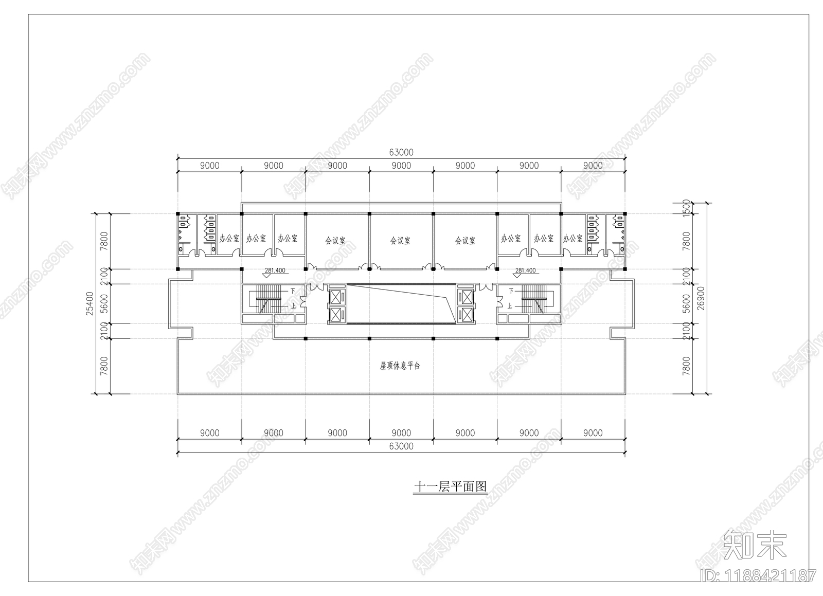 现代学校建筑cad施工图下载【ID:1188421187】