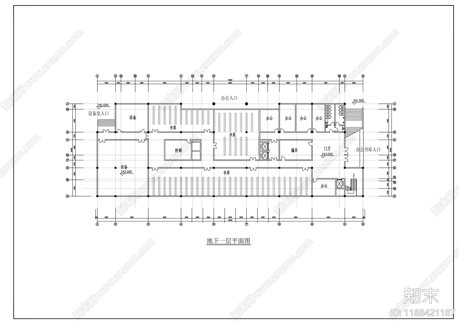 现代学校建筑cad施工图下载【ID:1188421187】
