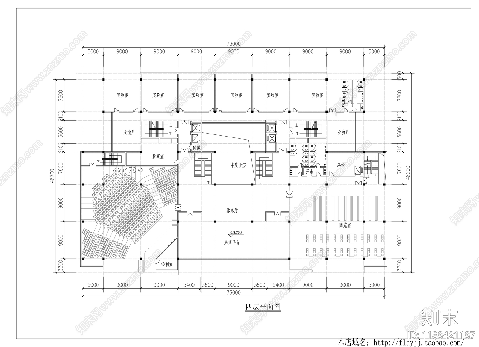 现代学校建筑cad施工图下载【ID:1188421187】