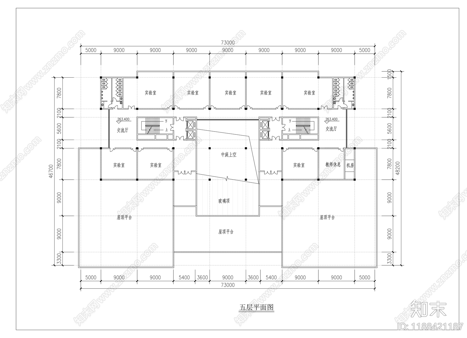 现代学校建筑cad施工图下载【ID:1188421187】