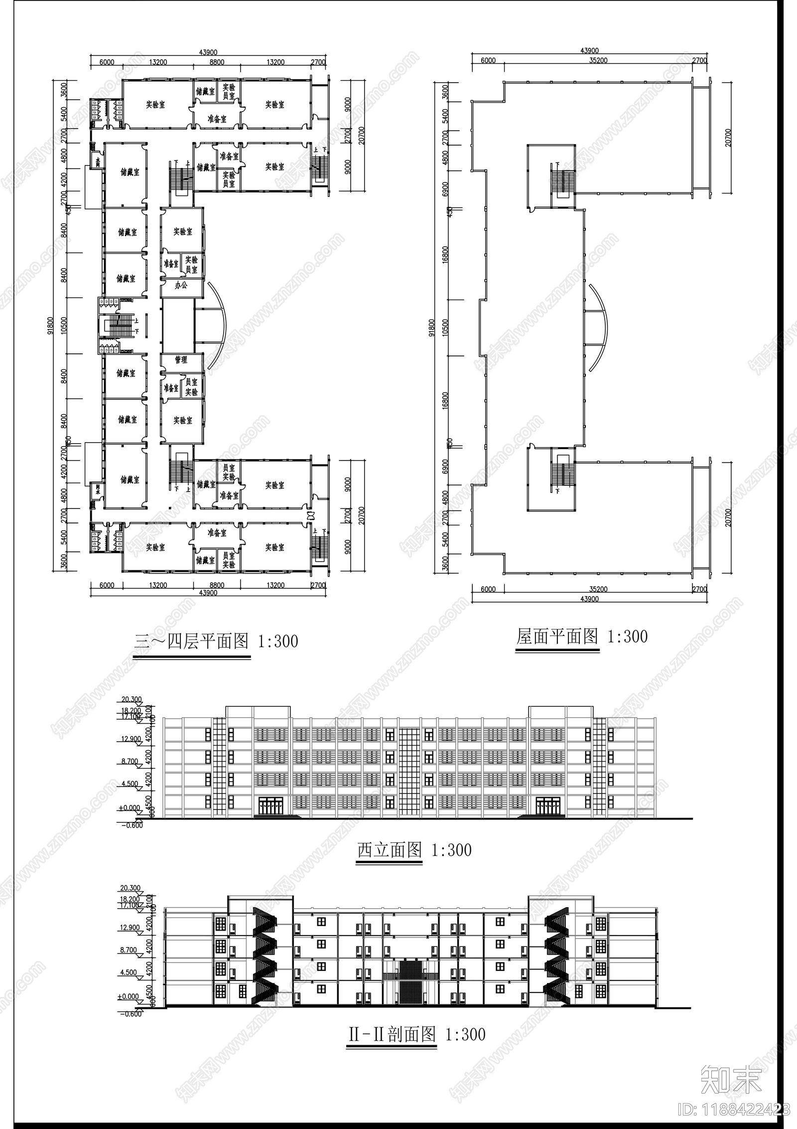 现代学校建筑cad施工图下载【ID:1188422423】