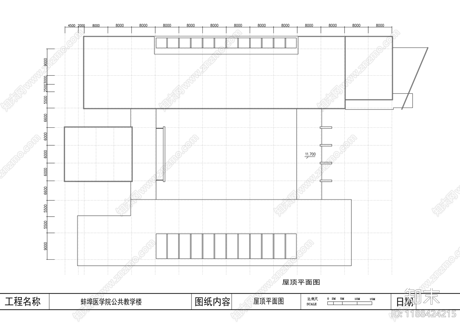 现代学校建筑cad施工图下载【ID:1188424215】