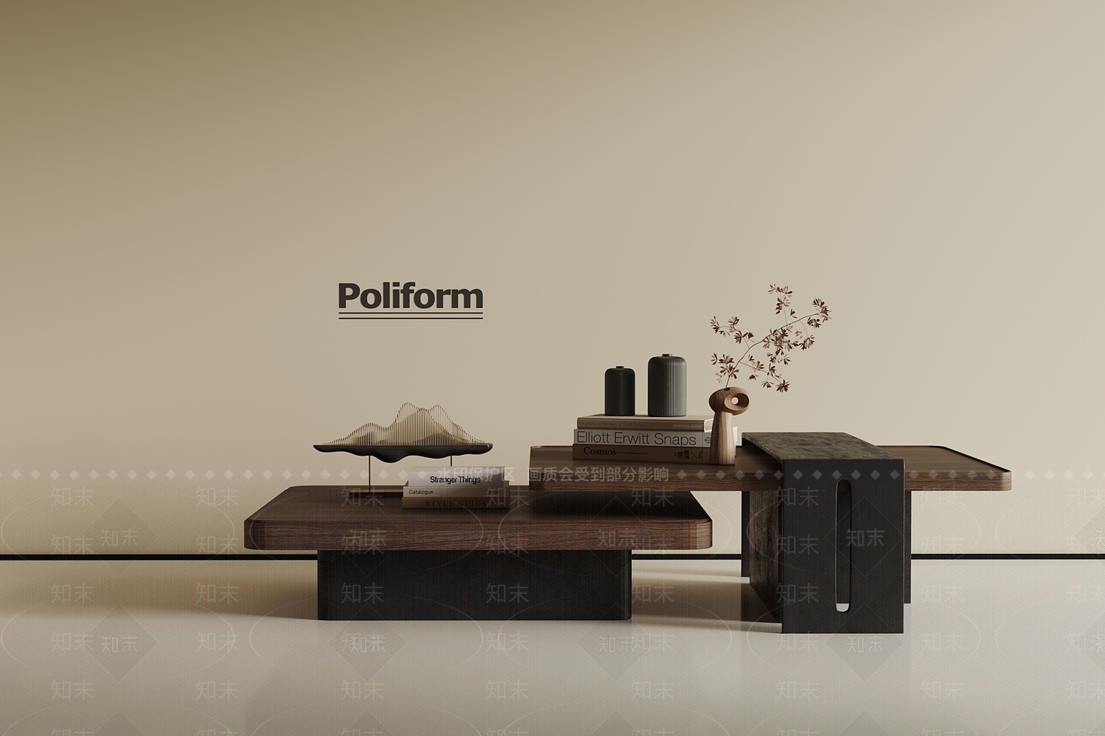 新中式茶几3D模型下载【ID:1188425739】