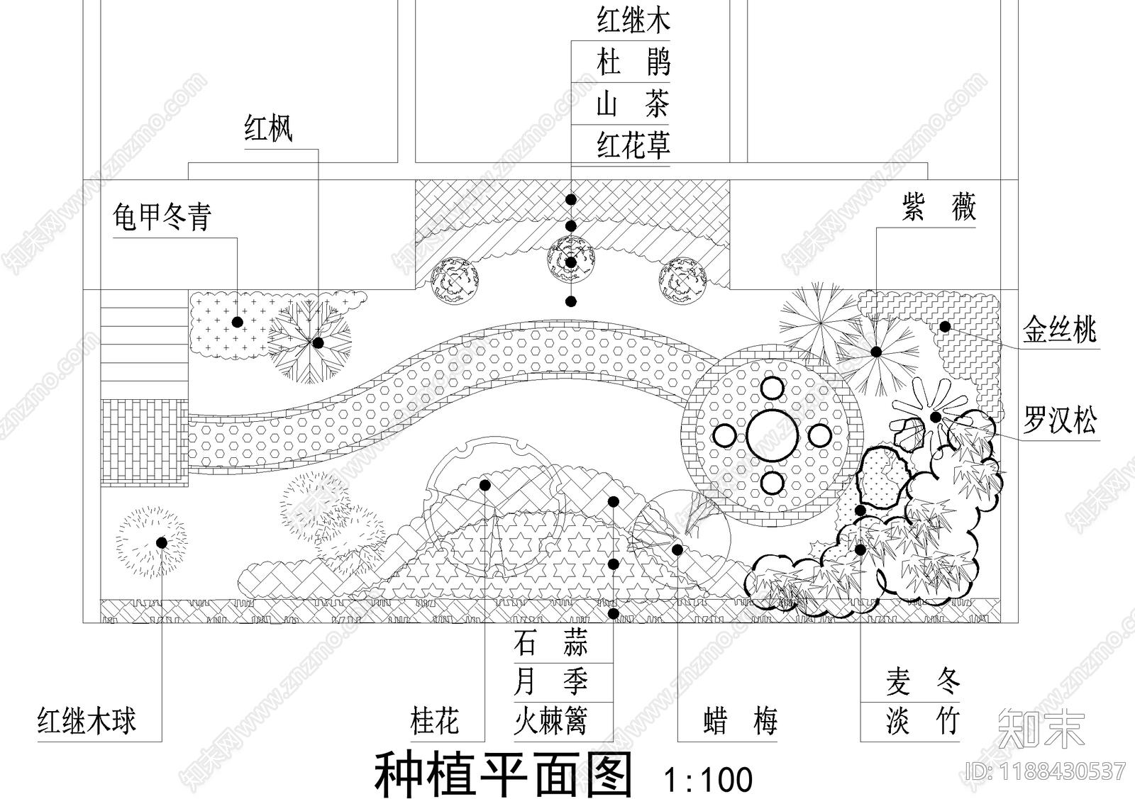 庭院施工图下载【ID:1188430537】