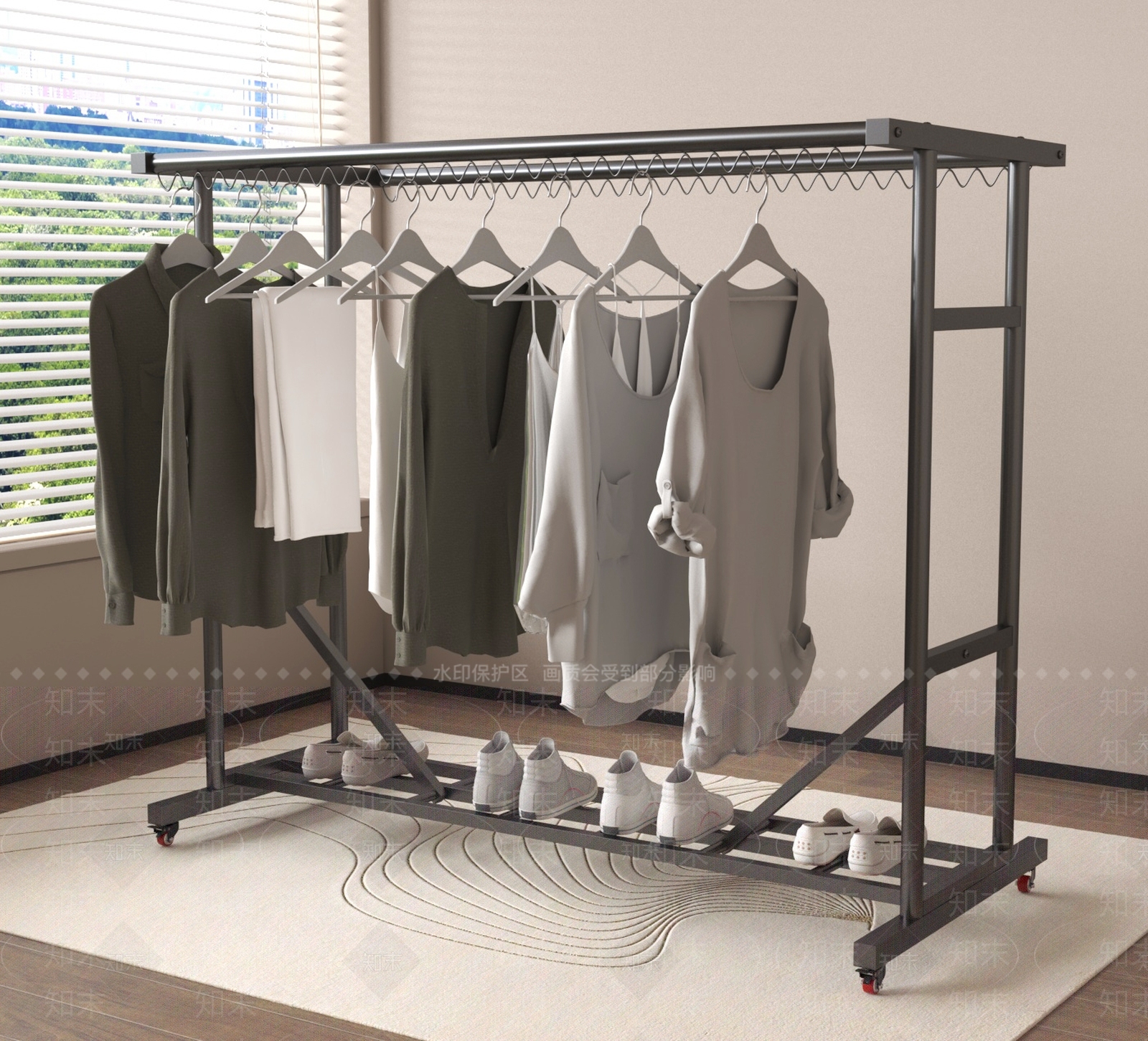 晾衣架3D模型下载【ID:1188432539】