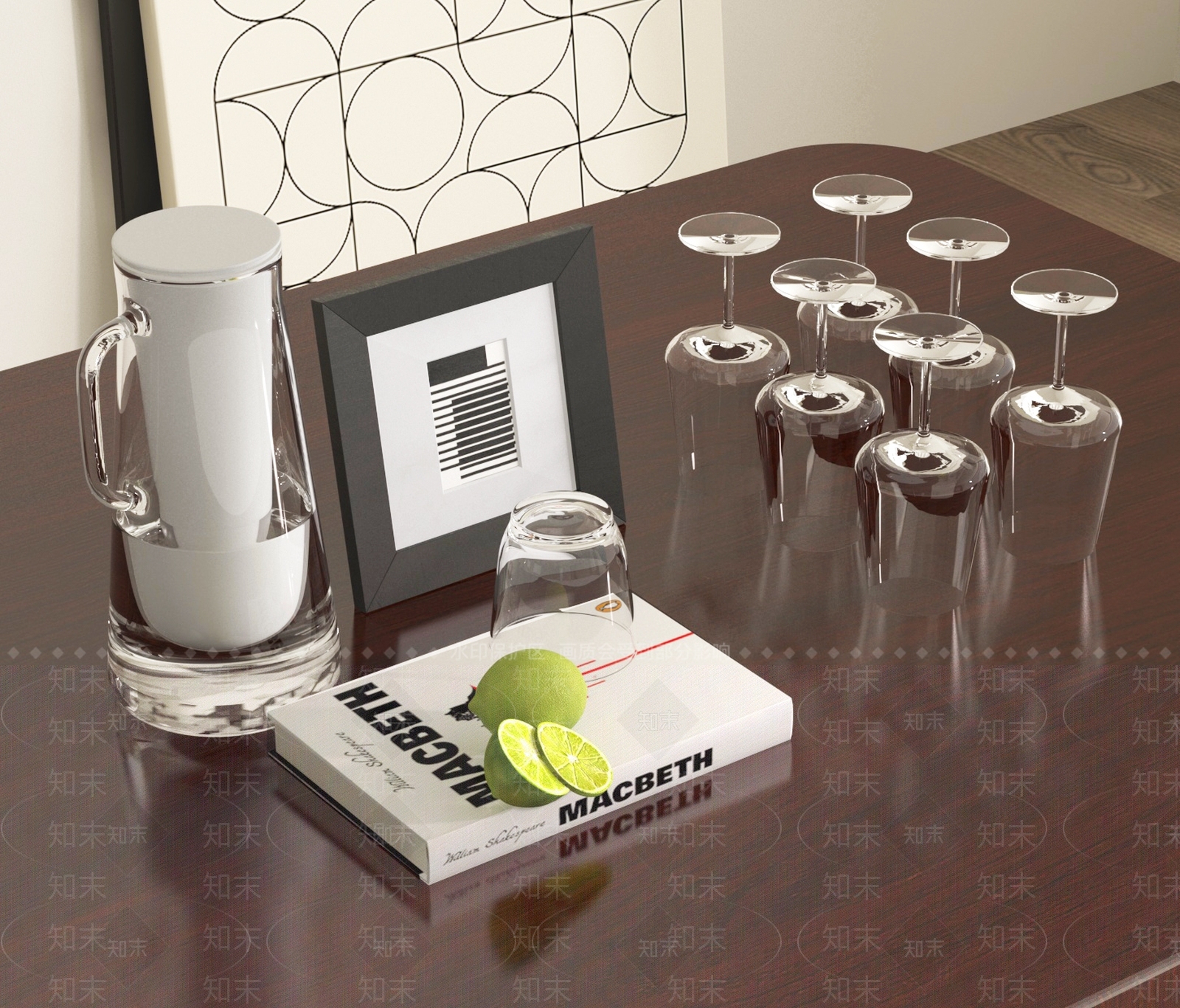 茶具3D模型下载【ID:1188434180】
