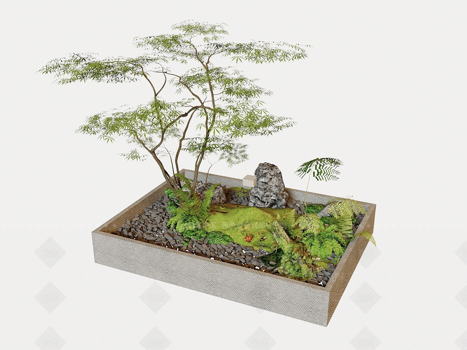植物堆3D模型下载【ID:1188448624】