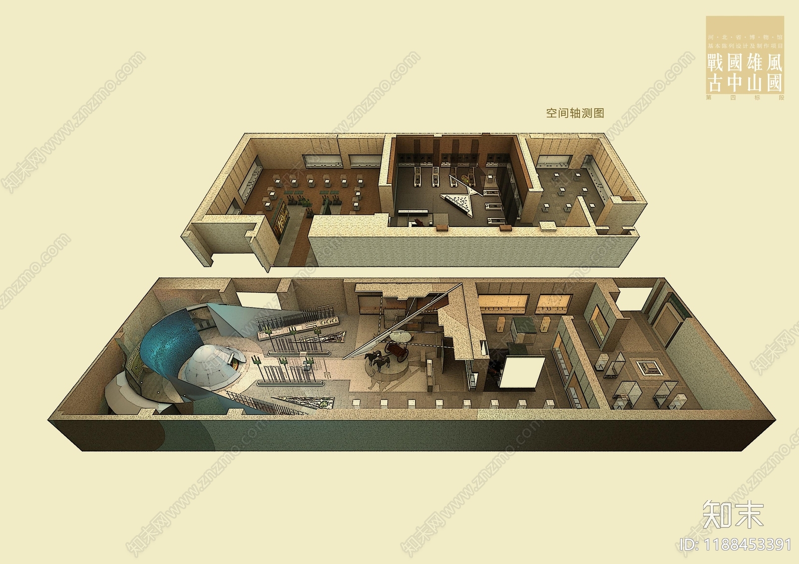 展馆cad施工图下载【ID:1188453391】