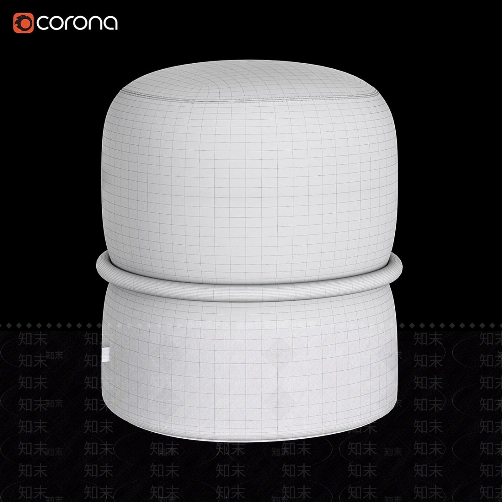 沙发凳3D模型下载【ID:1188457809】
