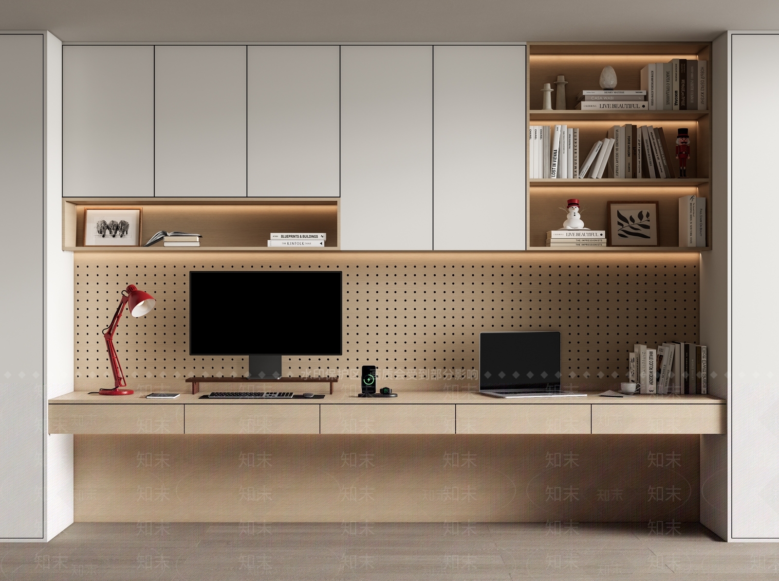 现代书柜SU模型下载【ID:1188458552】