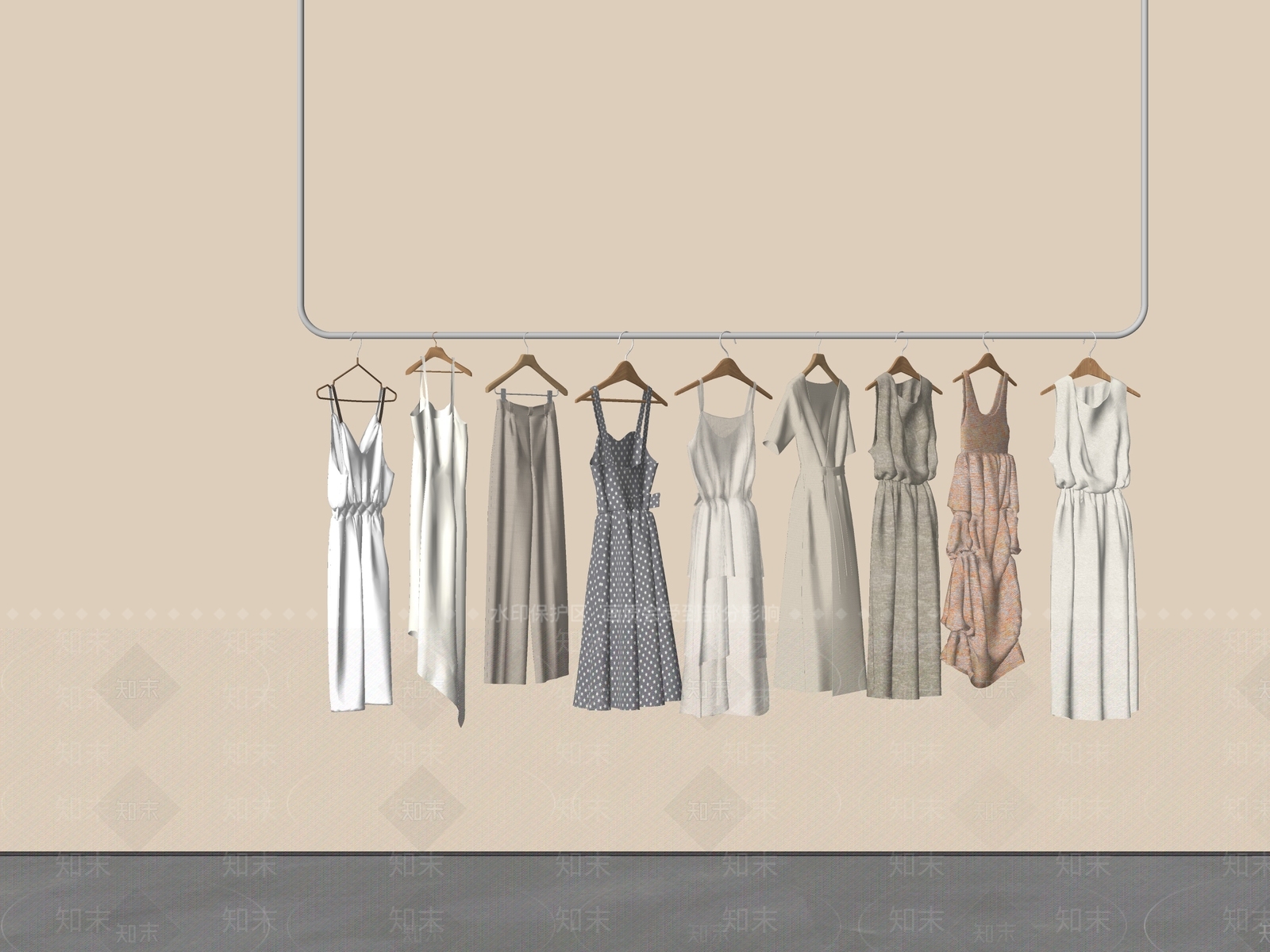 衣服SU模型下载【ID:1188459302】