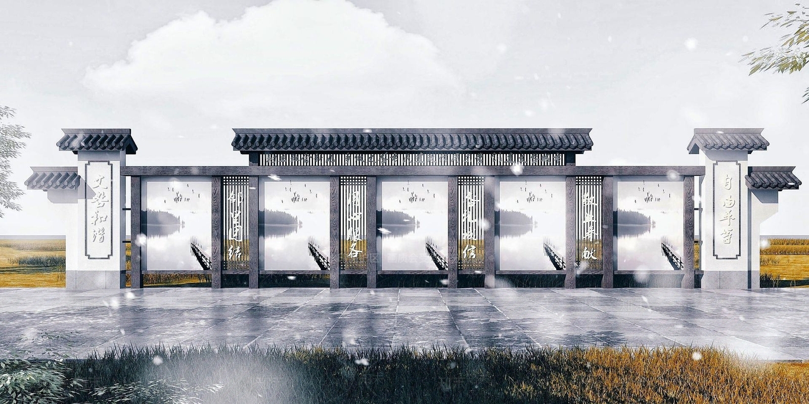 现代其他景观小品3D模型下载【ID:1188463952】
