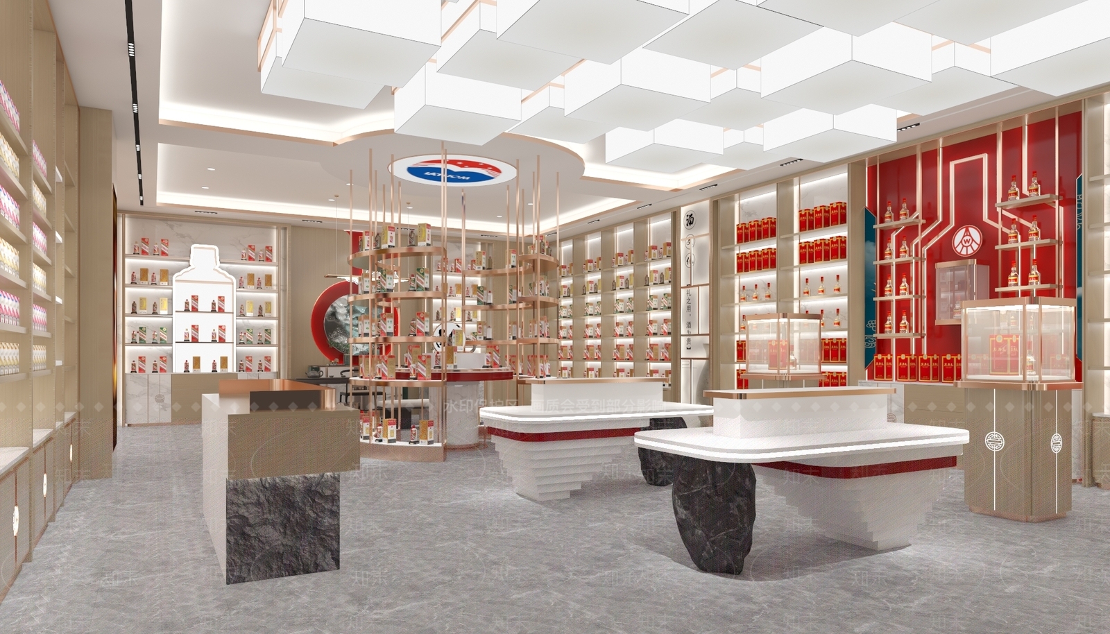 新中式原木烟酒店3D模型下载【ID:1188467385】