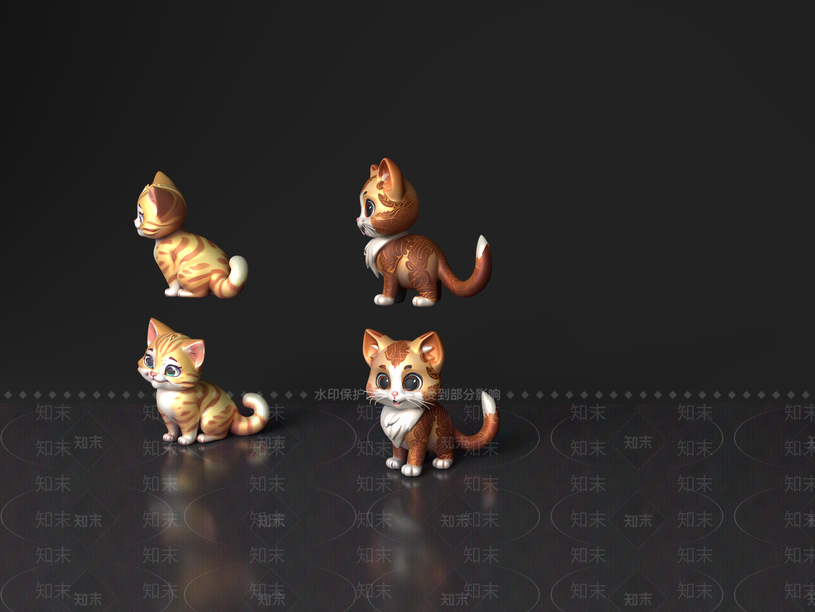 猫3D模型下载【ID:1188468051】