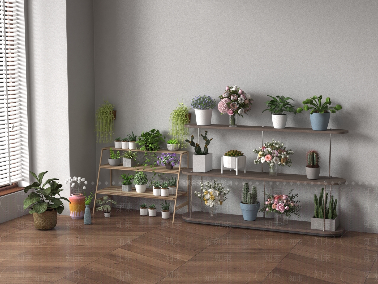 花架3D模型下载【ID:1188469661】
