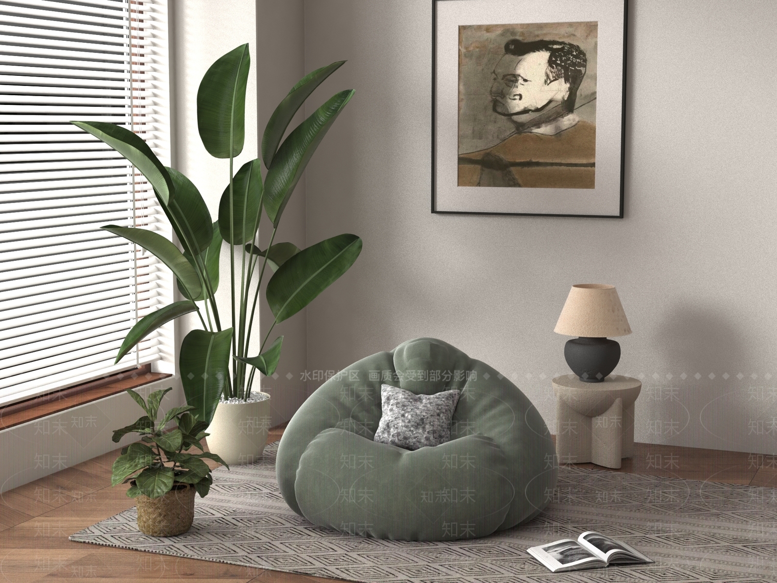 懒人沙发3D模型下载【ID:1188469635】
