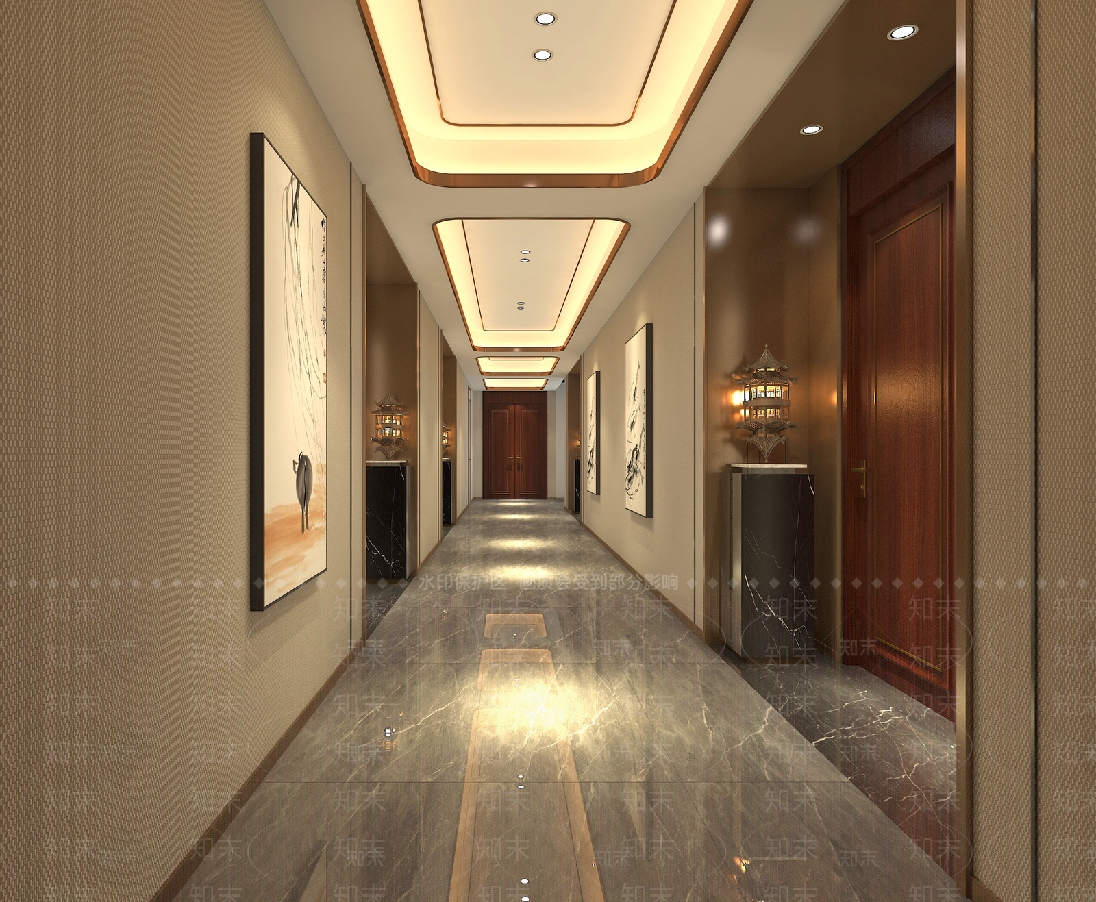 新中式中式其他办公空间3D模型下载【ID:1188469575】