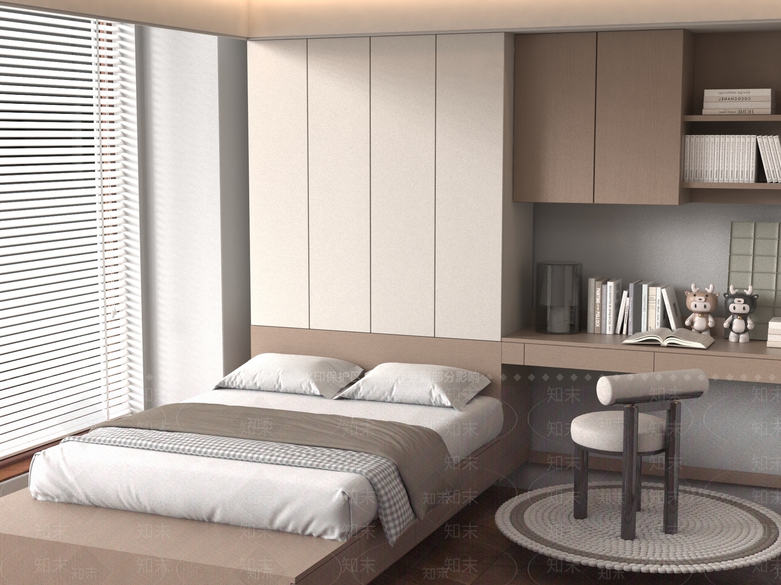 榻榻米卧室3D模型下载【ID:1188470003】
