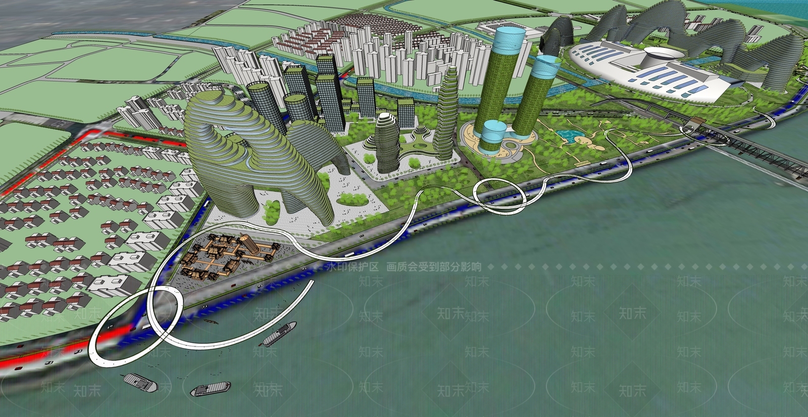 现代天桥SU模型下载【ID:1188470866】