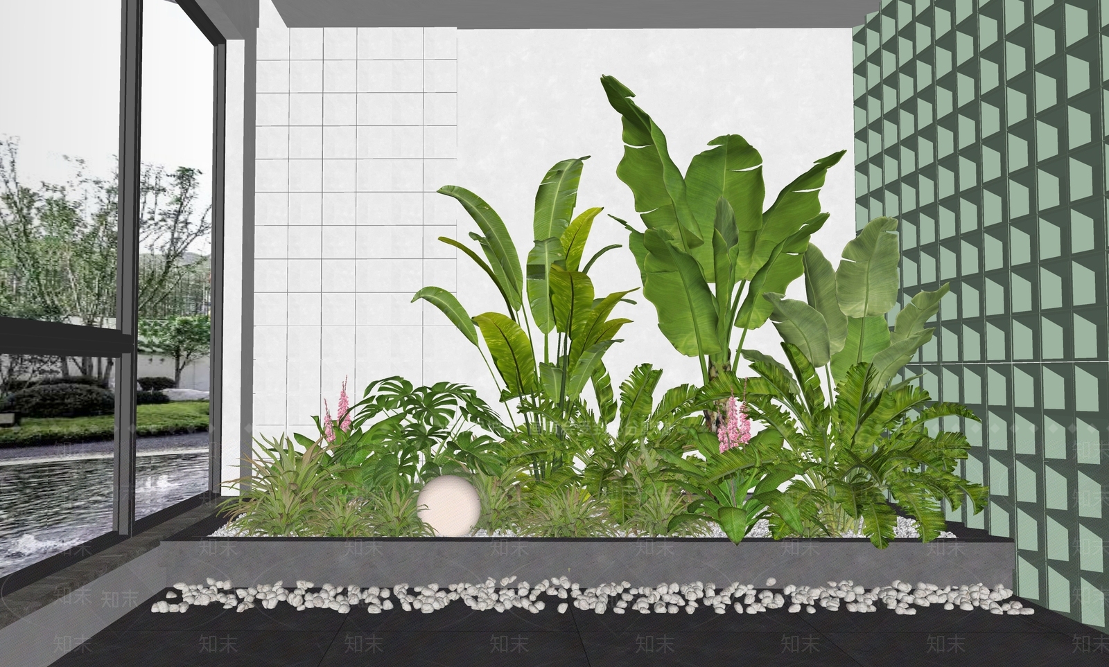 植物组合SU模型下载【ID:1188476060】