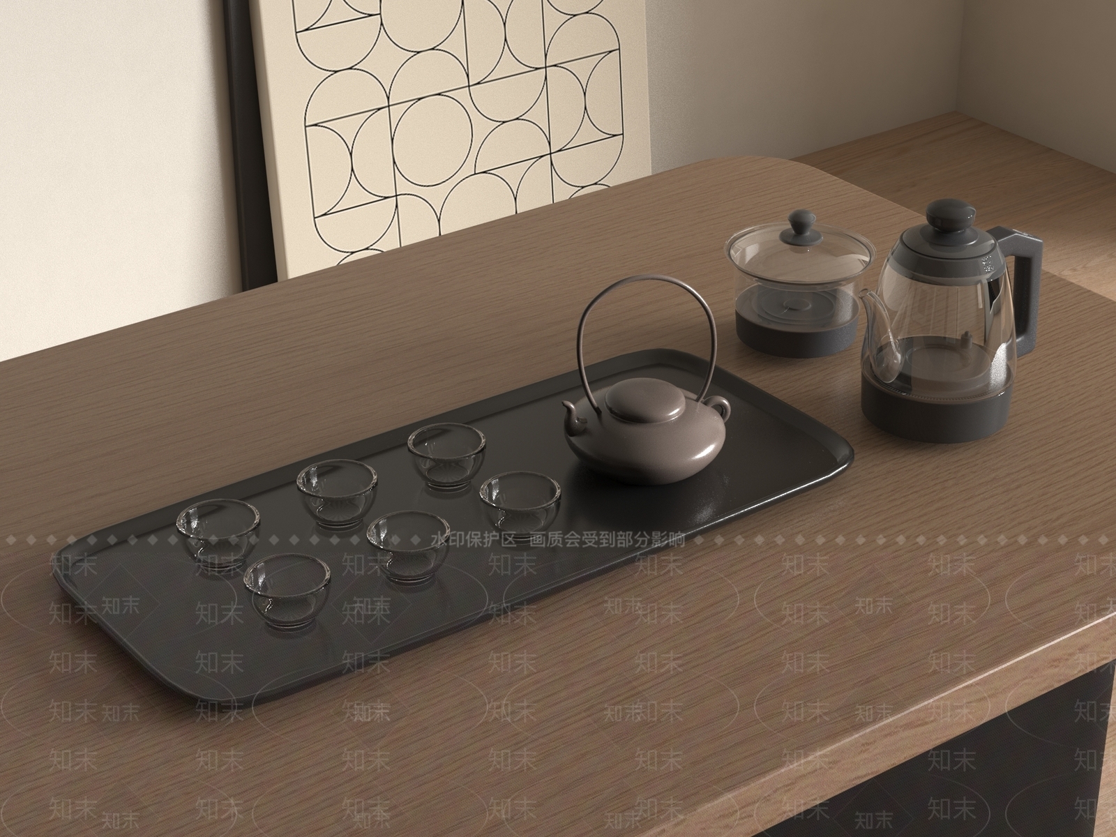 茶具SU模型下载【ID:1188476847】