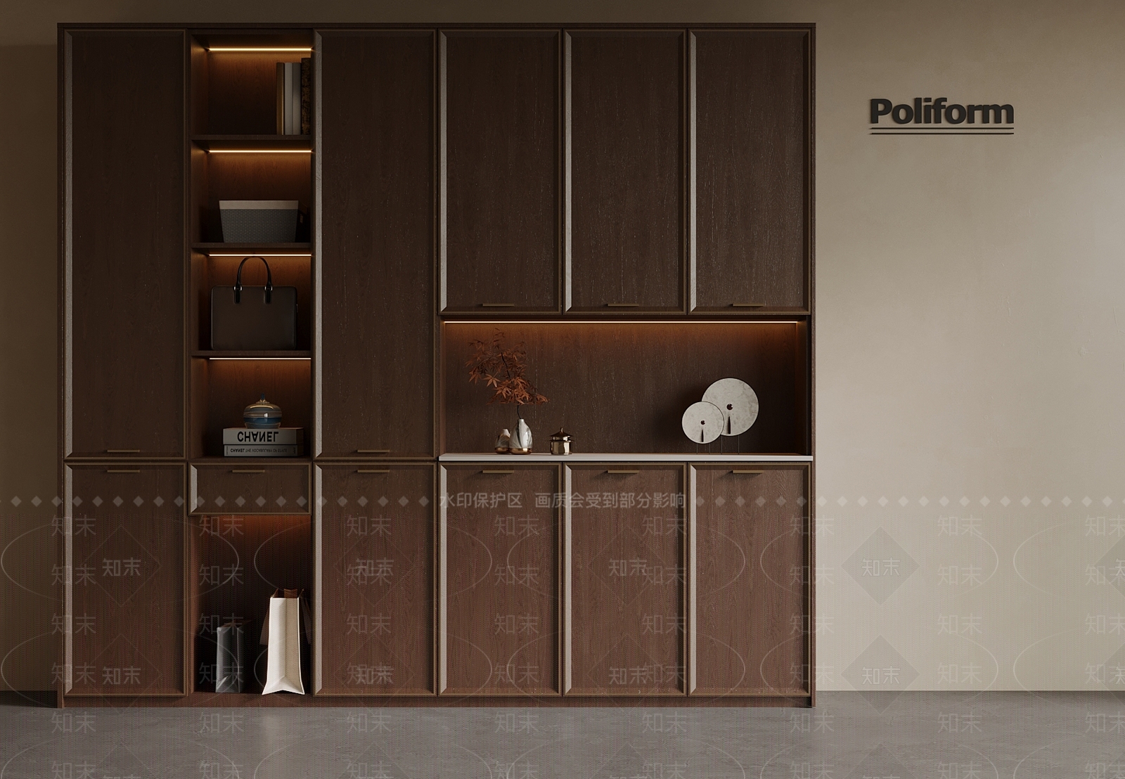 新中式鞋柜3D模型下载【ID:1188477476】