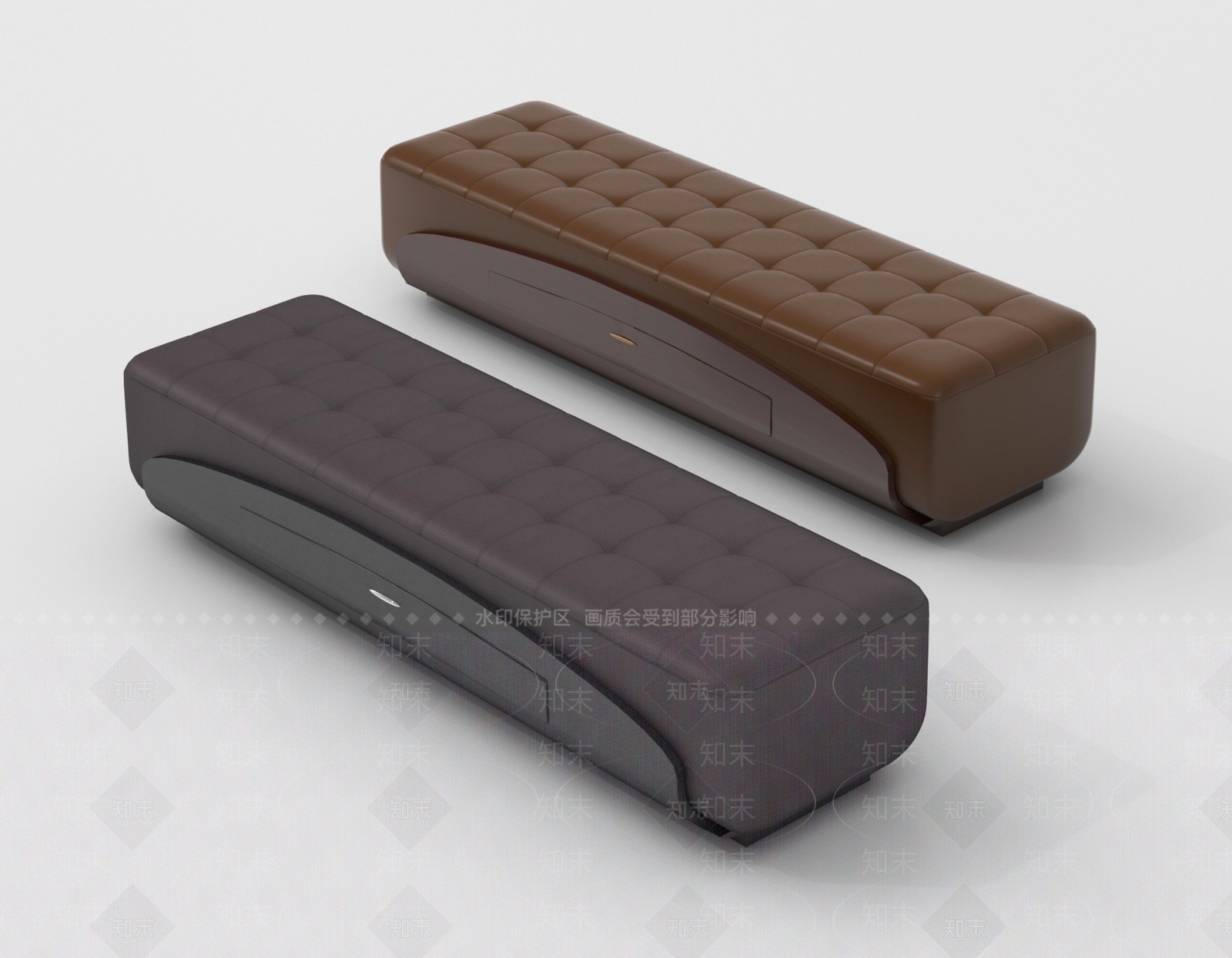 现代床尾凳3D模型下载【ID:1188488104】
