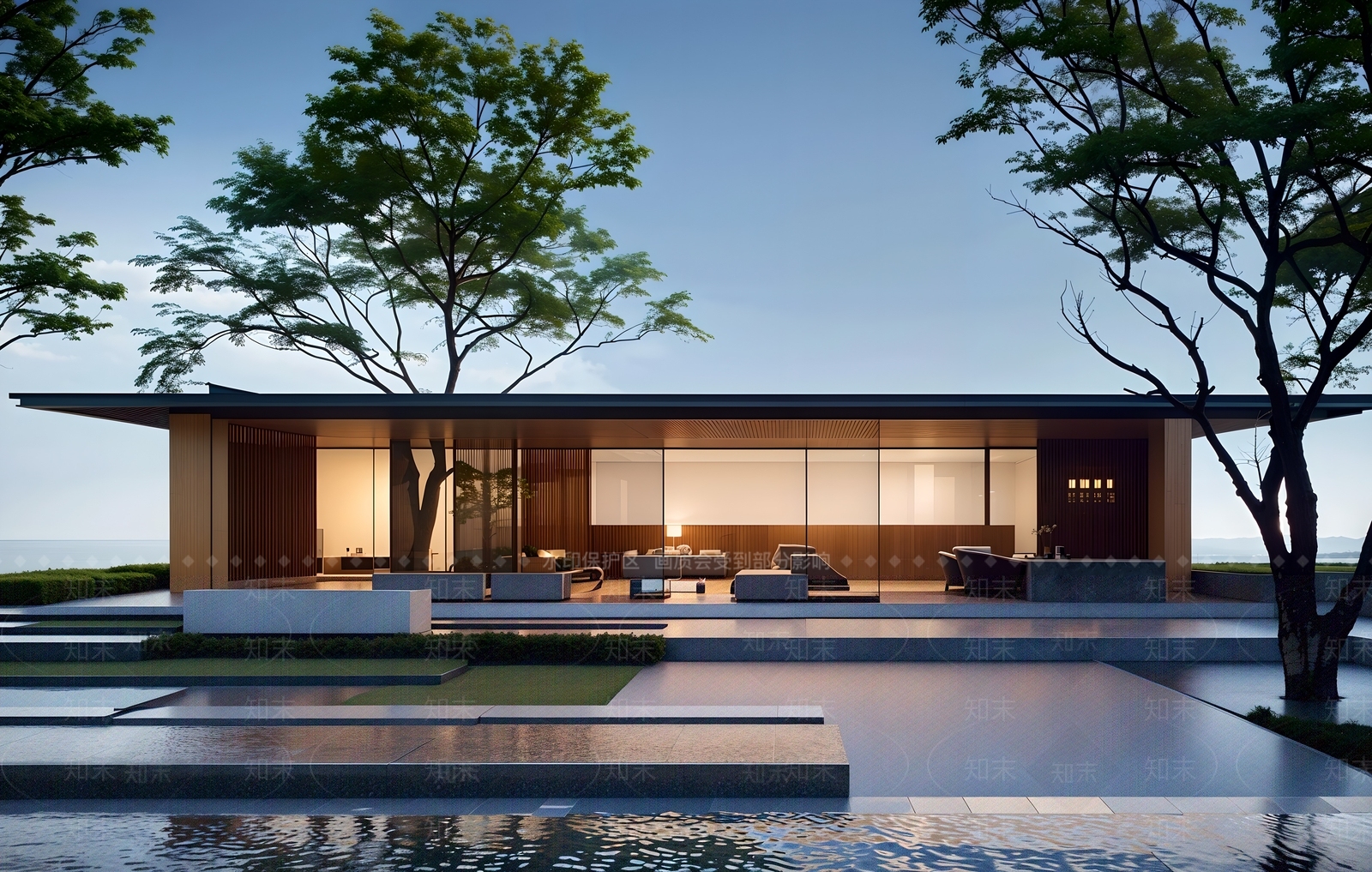 现代亭子SU模型下载【ID:1188490633】