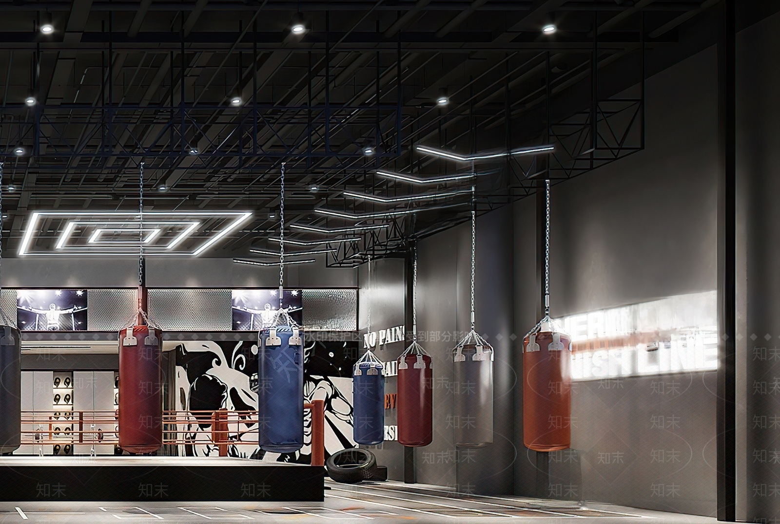 现代工业健身房3D模型下载【ID:1188496213】