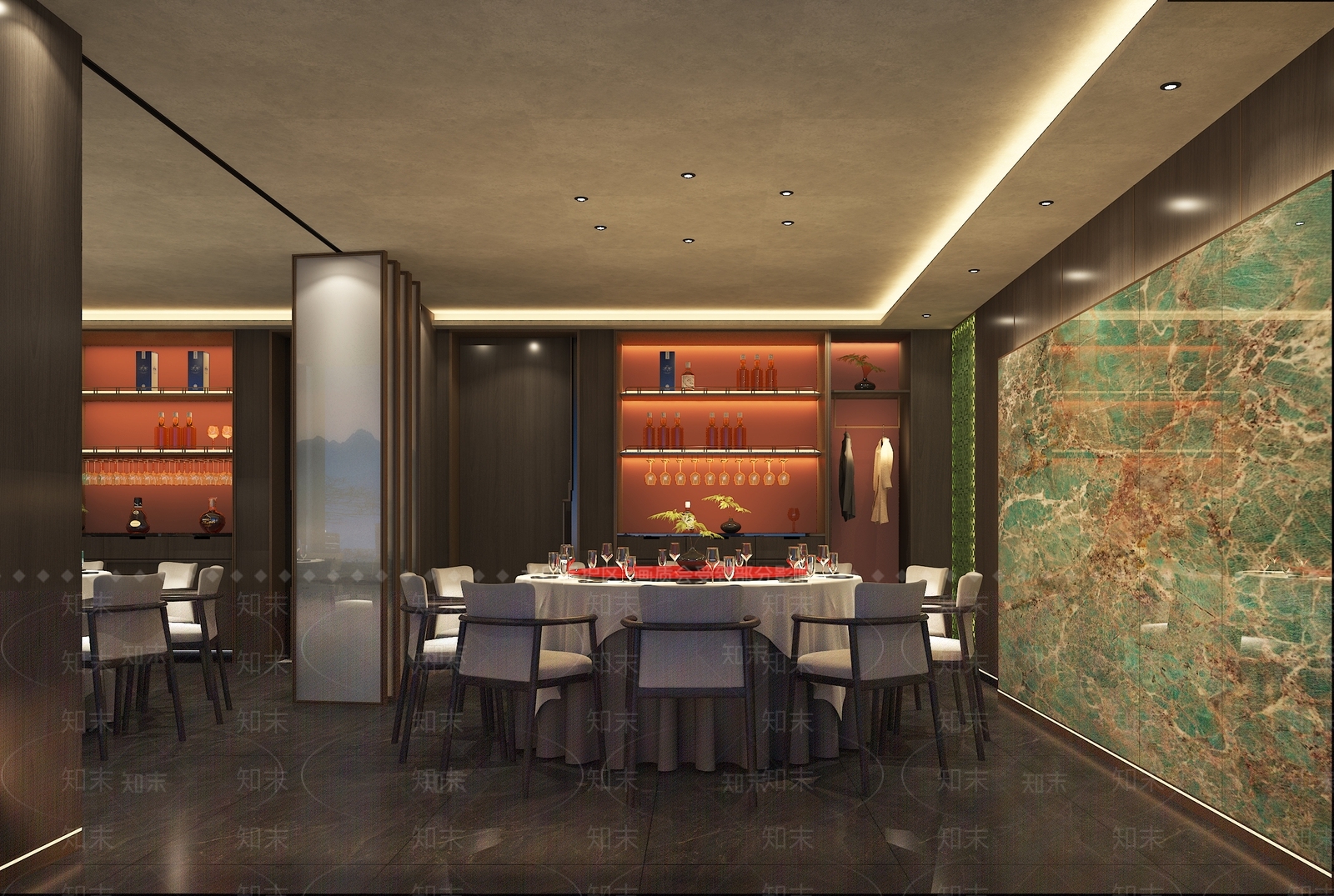 新中式包厢3D模型下载【ID:1188498386】