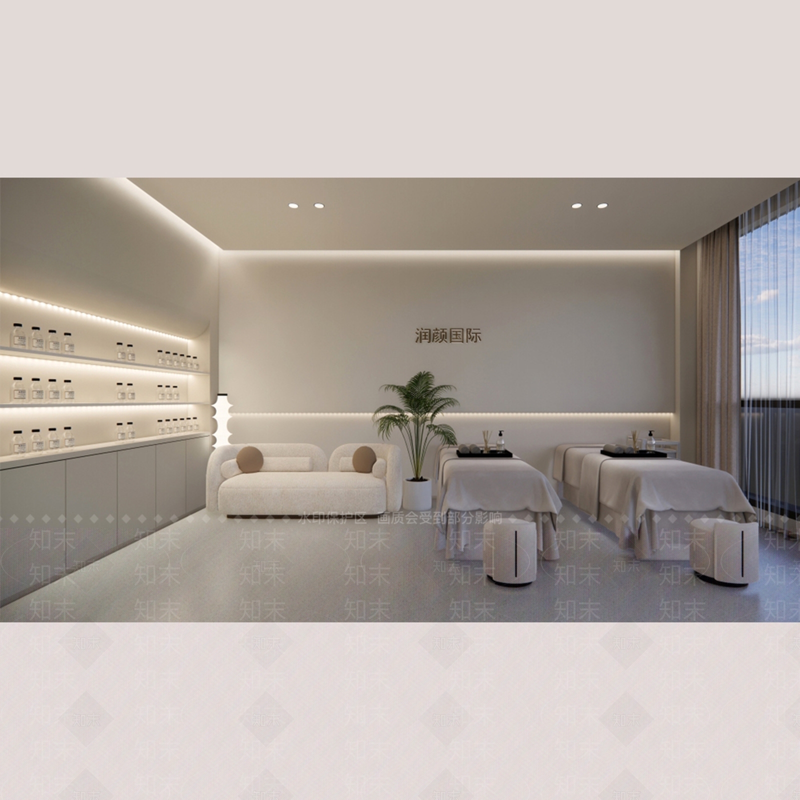 现代侘寂美妆店SU模型下载【ID:1188501996】