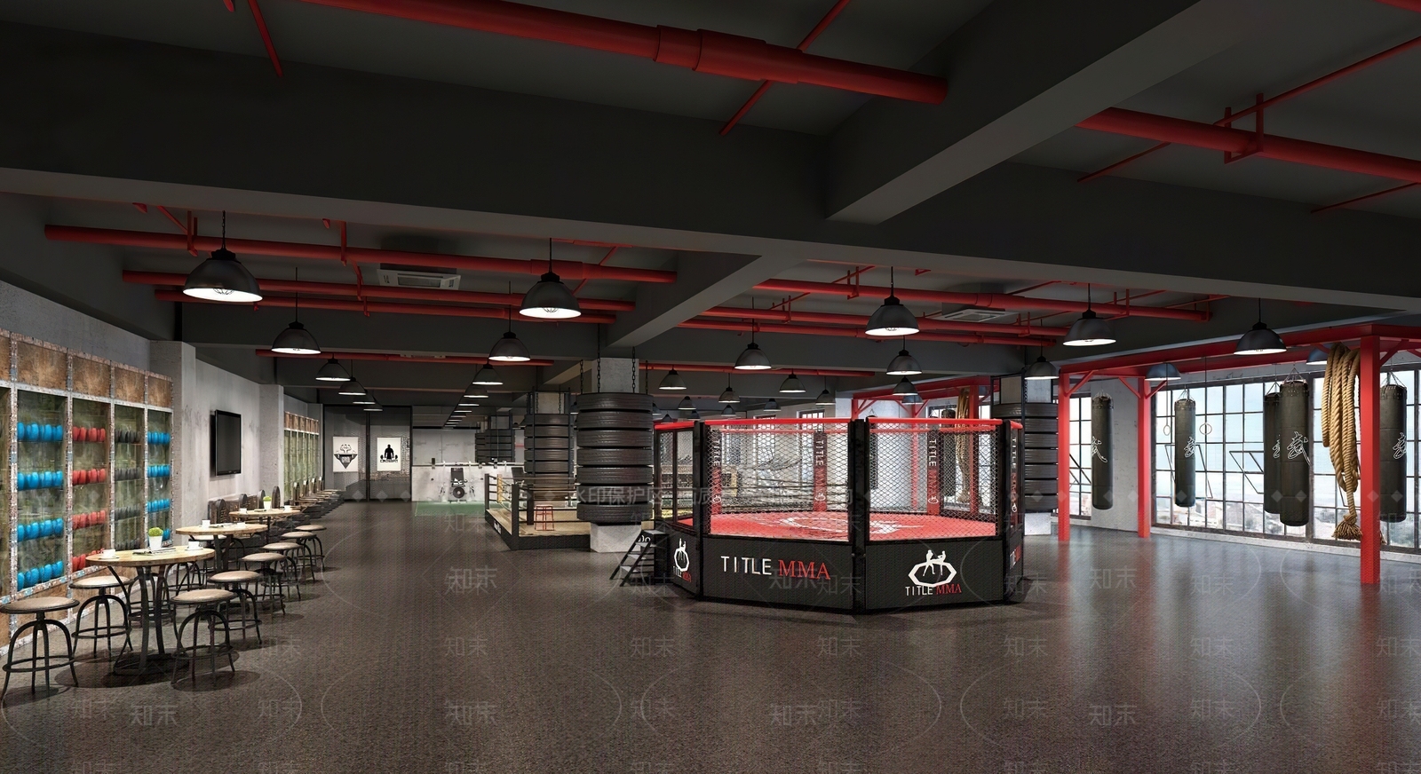 工业健身房3D模型下载【ID:1188503370】