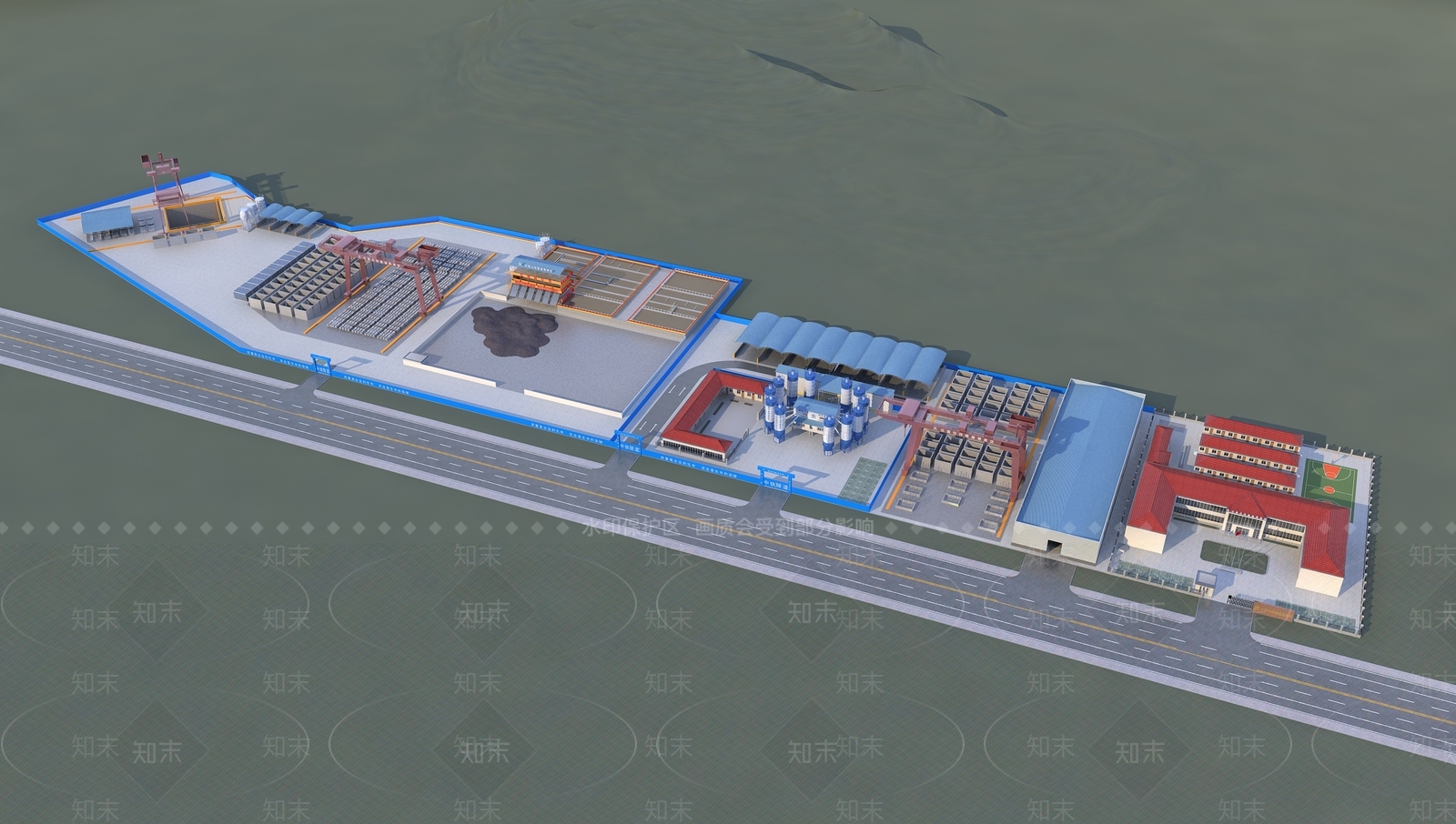 工业现代厂房3D模型下载【ID:1188502486】